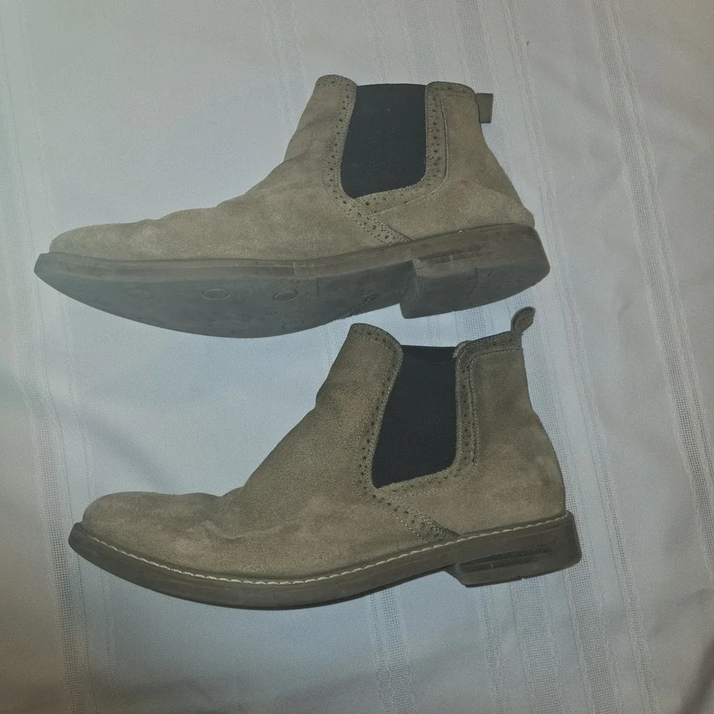 Men's Slip On Chelsea Boots Ankle Boots Suede Leather Chukka Dress Desert Shoes